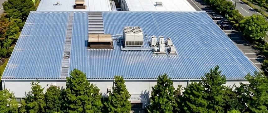 製造業 倉庫棟 遮熱施工